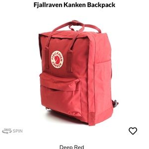 Fjallraven Kanken Backpack, deep red